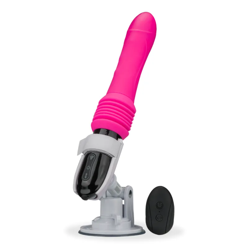 Vibromasseur va-et-vient avec ventouse amovible ThrustyPop