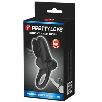 Anneau Pénien Vibrant Vibrator Ring II Noir - Pretty Love