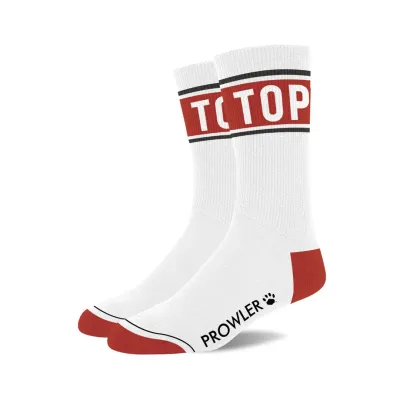 Paire de chaussettes TOP Blanc-Rouge