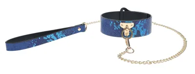 Collier-Laisse FLORENCE Bleu