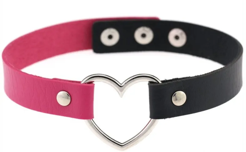 Ras de cou HEART DUO Noir-Violet