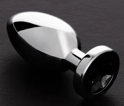 Plug bijou anal BUTTY S 5 x 2.5cm Noir