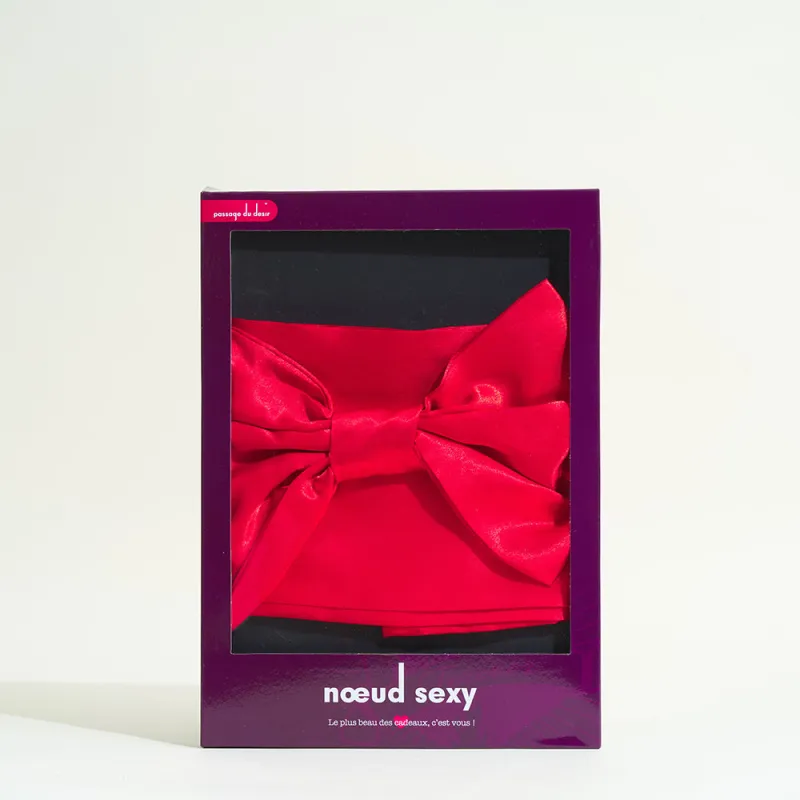 Noeud cadeau sexy rouge - Taille unique