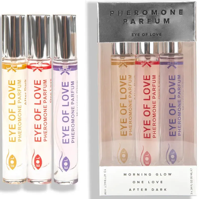 Coffret Parfum aux Phéromones 3 Senteurs - Eye of Love