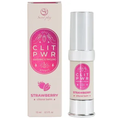 Baume chauffant clitoridien Clit Pwr Fraise 15ml - Secret Play