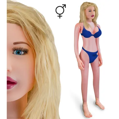 Poupée gonflable trans blonde Nadia