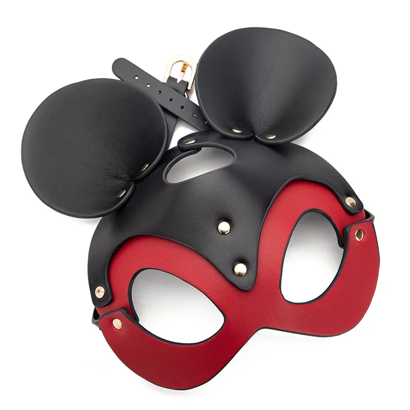 Masque SM BLACK MOUSE Noir et Rouge