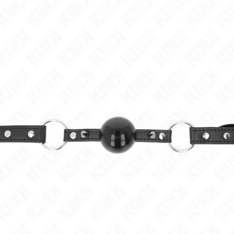 Bâillon balle 4 cm rivets snap lock 65x2 cm - Kink