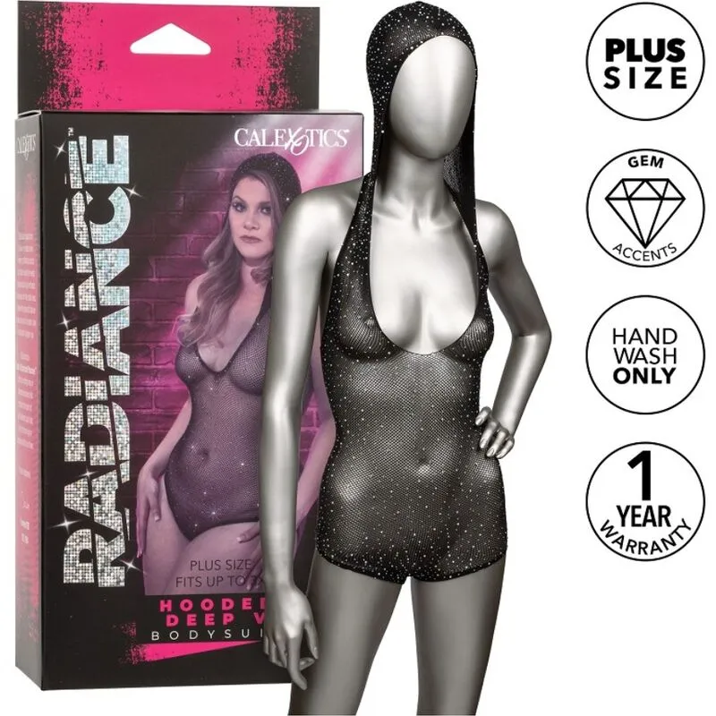 Body à Capuche Radiance Décolleté en V Grande Taille - CalExotics