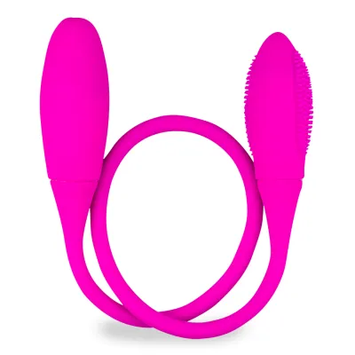 Double oeuf vibrant puissant rechargeable - Vibromasseur à distance pour couple