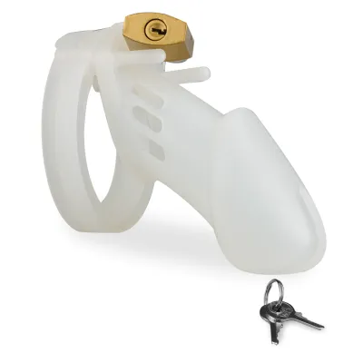 Cage à pénis en silicone et 5 anneaux Medusa