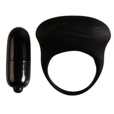 Anneau Vibrant Bertram Noir - Pretty Love