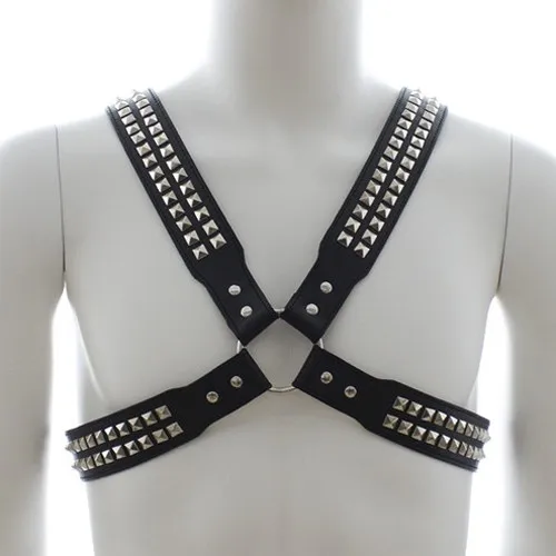 Harnais homme Studs Steel Chest