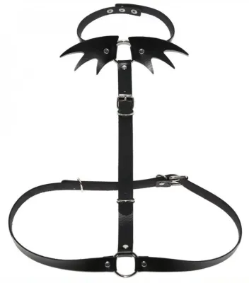 Collier Sm + ceinture BELT WING Noir