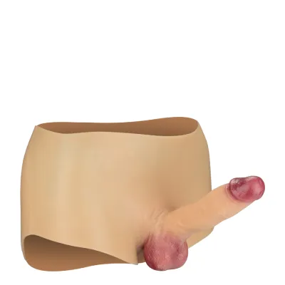 Gode ceinture seconde peau pénis articulé 16,5cm Mortimer