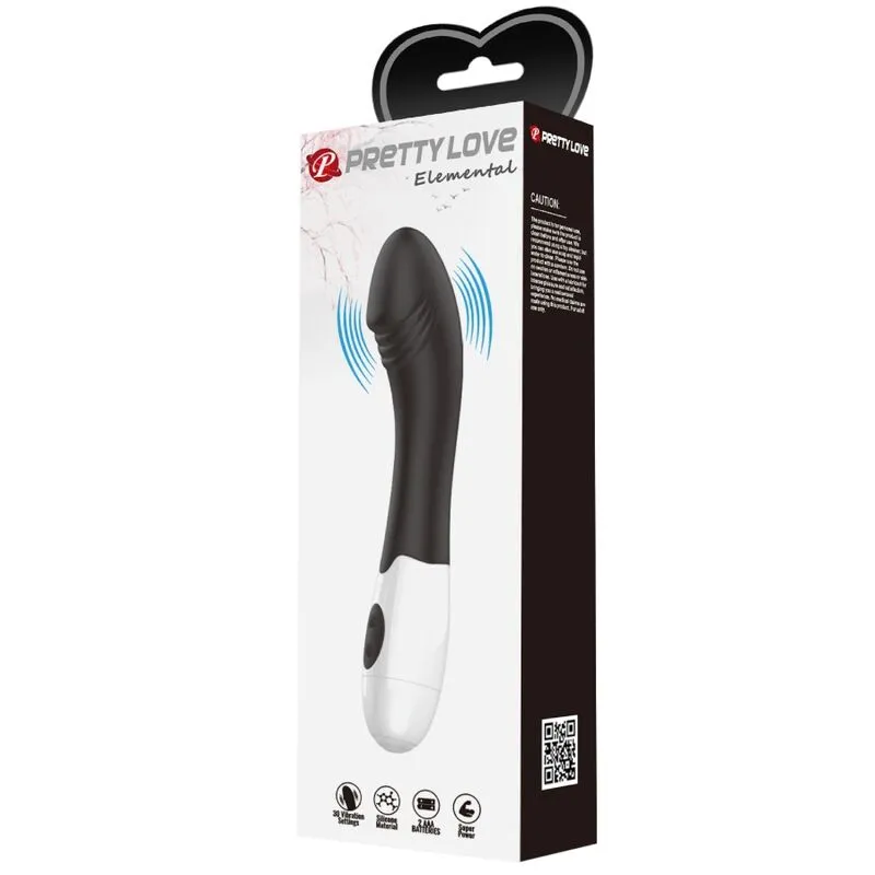 Vibromasseur Point G Elemental 30 Modes Noir - Pretty Love