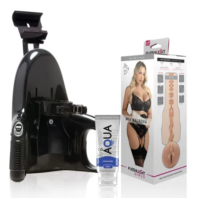 Pack Masturbateur Automatique + Vagin Mia Malkova + Lubrifiant
