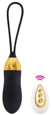 Oeuf vibrant STRIPE SEX 8.5 x 3cm Noir