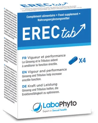 Stimulant d'érection EREC TAB 4 gélules