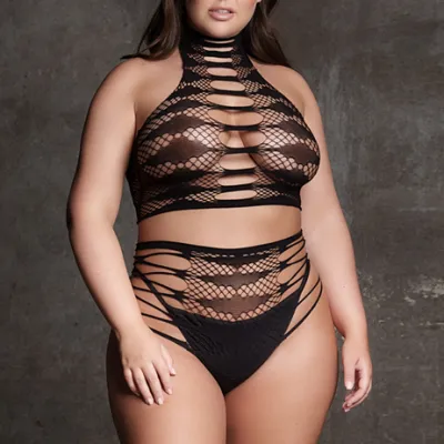 Ensemble 2 Pièces Grande Taille CARPO Noir
