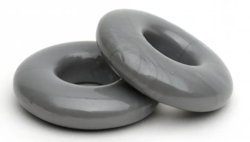 Lot de 2 Anneaux péniens souples STACKER 20 mm Gris
