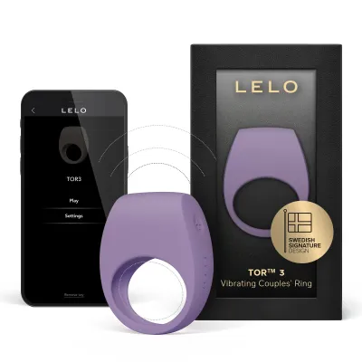 TOR 3 cockring vibrant de Lelo - 46,7 × 22,2 × 60 mm Lilas
