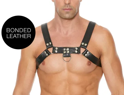 Ouch! Harness Harnais CHEST BULLDOG Noir