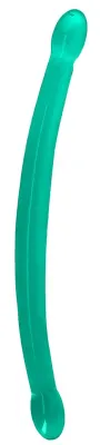 Double gode CRYSTAL RealRock 42 x 3.5cm Vert