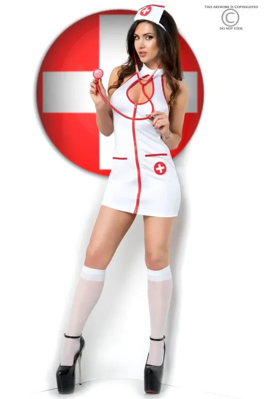 Chilirose Costume d'infirmière sexy