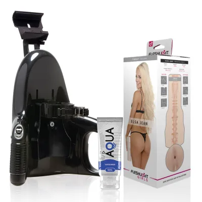 Pack Masturbateur Automatique + Vagin Elsa Jean + Lubrifiant