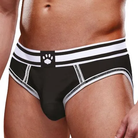 Bottomless OPEN BRIEF Prowler Noir-Blanc