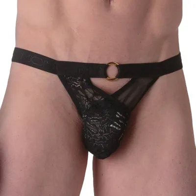 Tanga Dentelle PURE SEDUCTION WOH Noir