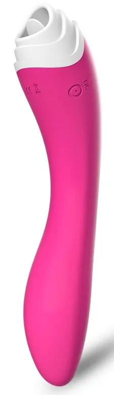 Stimulateur de clitoris et Point G LICKY 20cm Rose