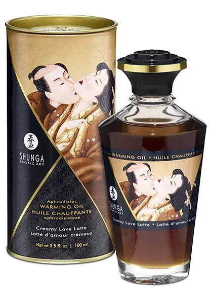 Huile de massage Chauffante Aphrodisiaque - LAIT D'AMOUR 100 mL