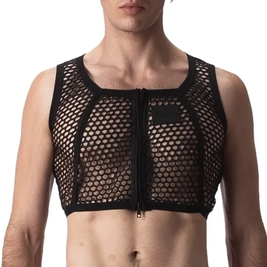 Barcode Berlin Crop Top Filet MANY Noir