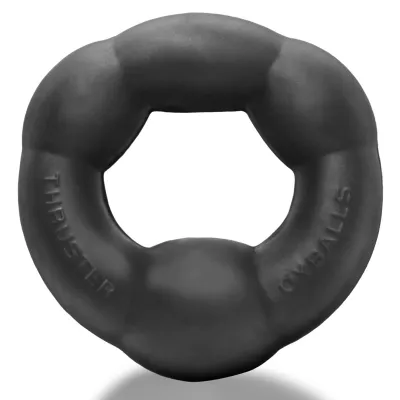 Anneau pénien Silicone THRUSTER Oxballs Night Edition Noir