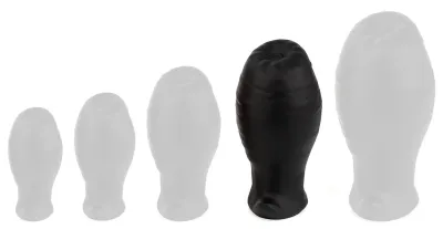 Plug EGG ASS L 10.5 x 6.3cm Noir