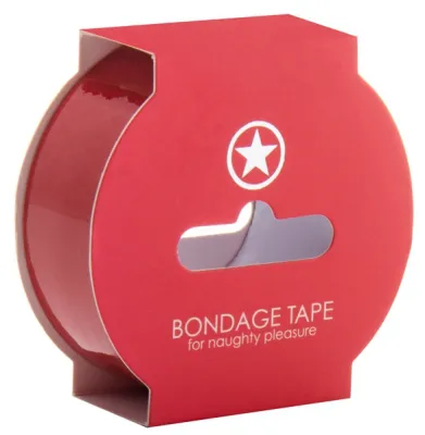 Ruban non collant BONDAGE TAPE 17m Rouge