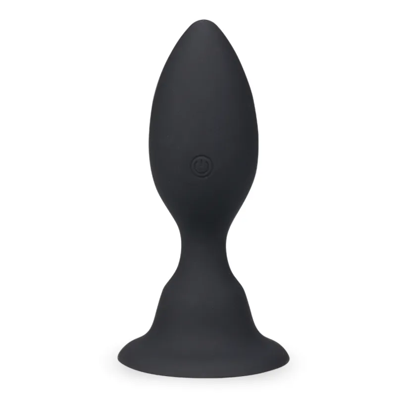 Plug anal vibrant flexible à ventouse