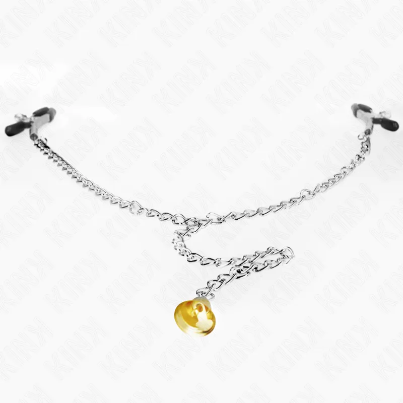 Pince à tétons avec chaîne et pendentif 30 cm - Kink