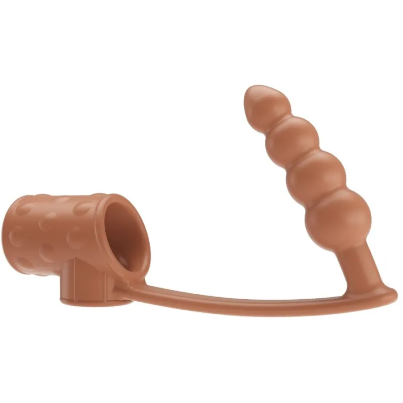 Set Erotique Manchon Pénis et Plug Anal Naturel - Pretty Love