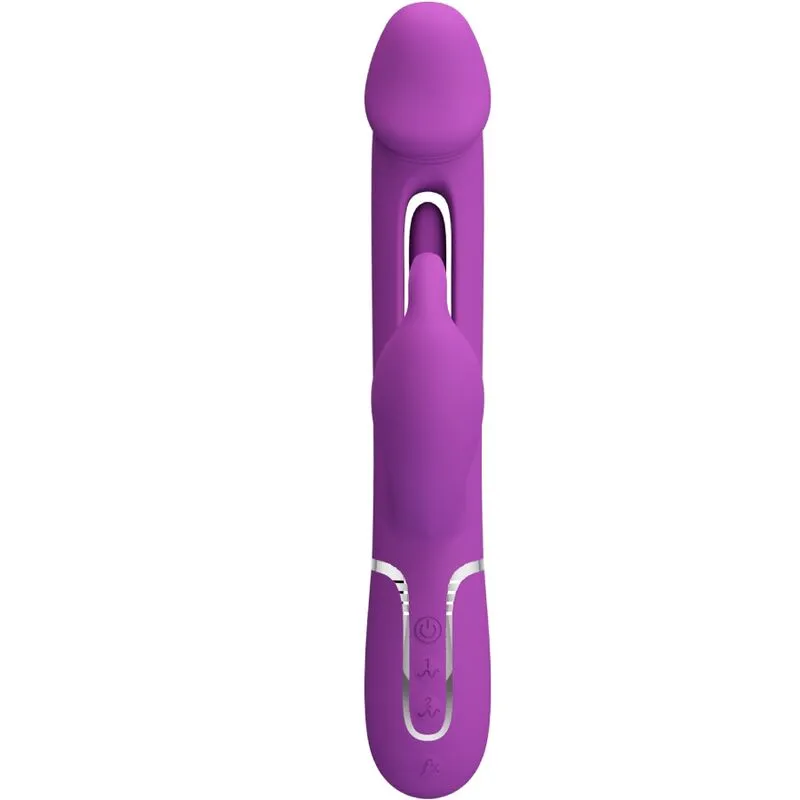 Vibromasseur Rabbit Kampas Multifonction 3 en 1 Violet - Pretty Love