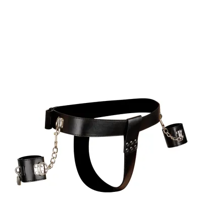 Ceinture de chasteté pour femme avec menottes