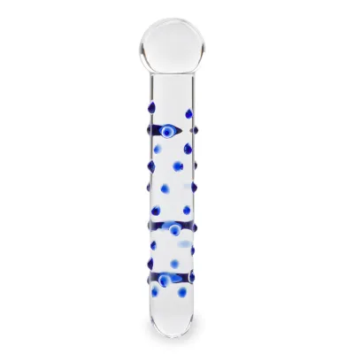 Gode godemichet en verre Oxygen gode vaginal ou anal homme ou femme - Bleu