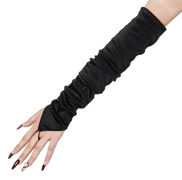 Mitaines Longues SHINY GLOVES Noires
