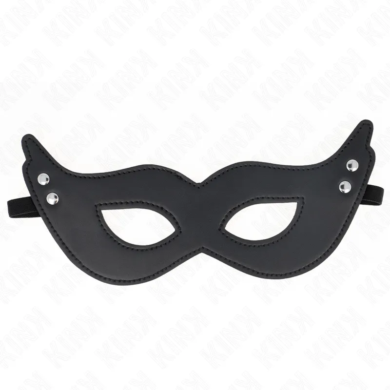 Masque en cuirette à rivets modèle 1 26x8 cm - Kink