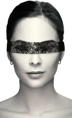 Ruban en dentelle pour les yeux Noir