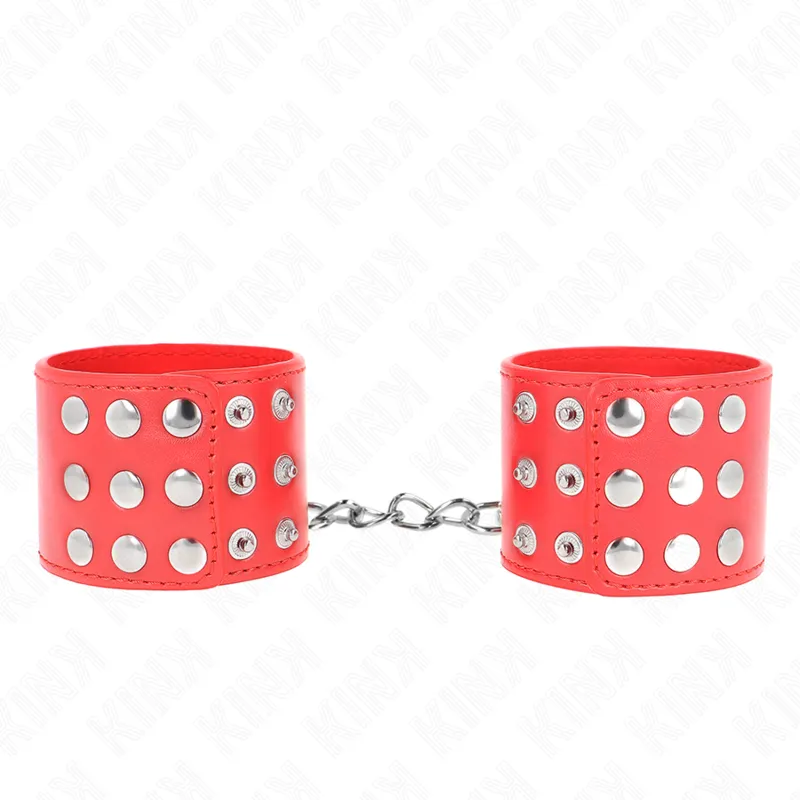 Menottes Poignets KINK Réglables Rouge 19-24cm - KINK