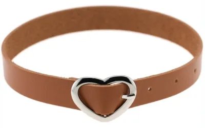 Ras de cou HEART ATTACH Marron