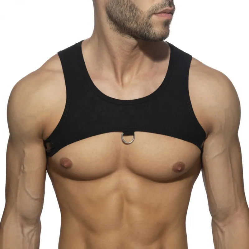 AD Fetish Harnais en tissu RING PLAIN Noir
